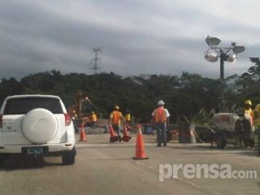Obras en vía hacia el Centenario seguirán hasta la próxima semana
