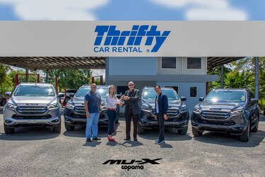 COPAMA hace entrega de la flota ISUZU Mu-X a Thrifty Car Rental