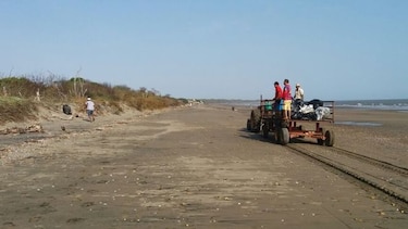 Recogen desechos tóxicos en playa de Guararé