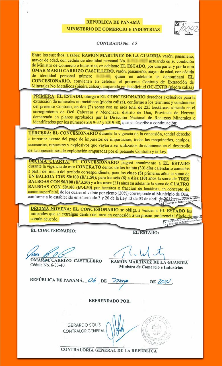 Mici otorga una concesión minera a un diputado del Parlacen