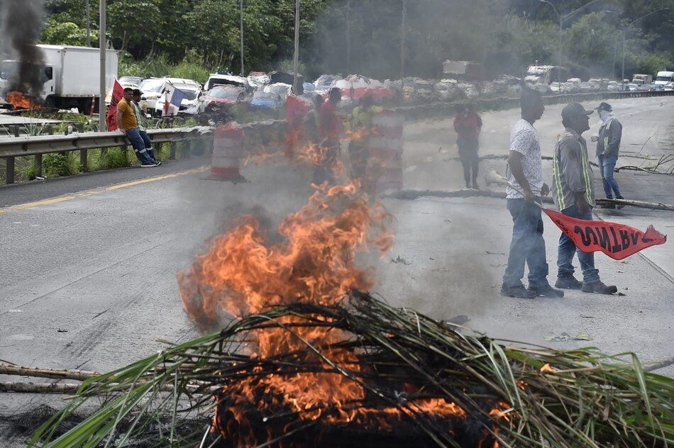 Estas son las vías bloqueadas hoy lunes