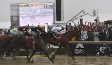 Justify queda a un paso de ganar la Triple Corona