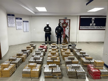 Decomisan 949 paquetes con droga en un puerto colonense