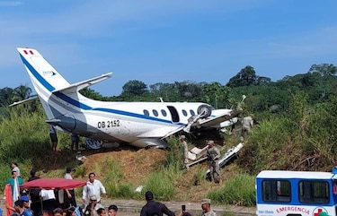 Un muerto y 15 heridos deja accidente de avioneta en la Amazonía de Perú