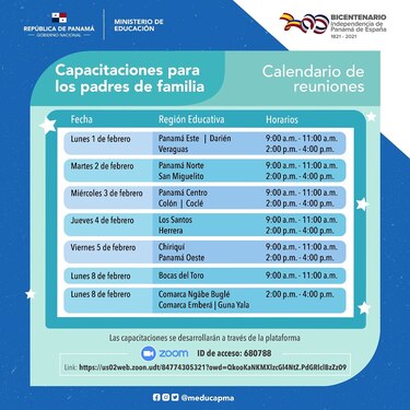 Meduca capacitará a acudientes sobre el año escolar 2021