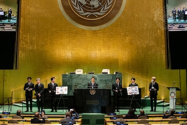 BTS ante la ONU aboga por soluciones para el planeta