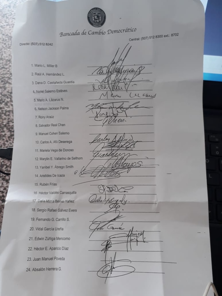 Diputados de Cambio Democrático apoyarán reelección de Yanibel Ábrego