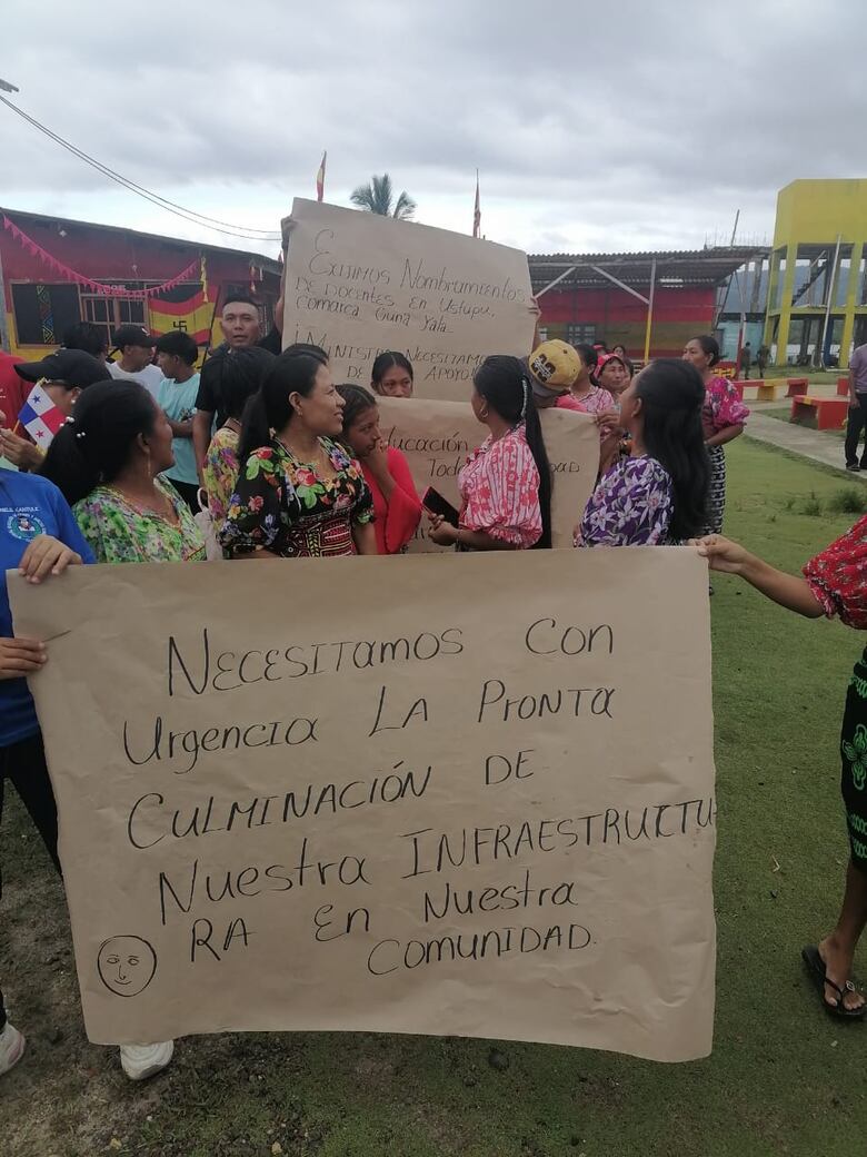 Estudiantes de la comarca Guna Yala piden mejores aulas de clases, hay 38 escuelas con necesidades
