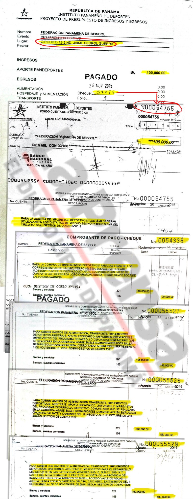 Miles y miles en insumos fantasma