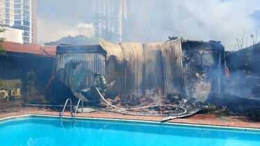 Bomberos atienden incendio de una residencia en Coco del Mar