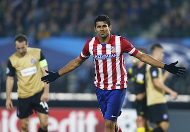 Diego Costa fue clave para el Atlético; Torres lo hizo con el Chelsea