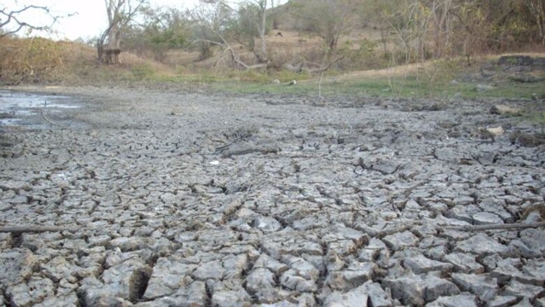 Sequía afecta importante reservorio de Los Santos