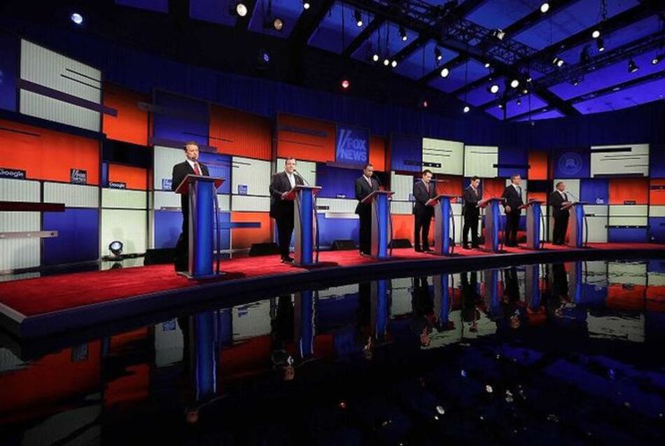 Aspirantes republicanos se burlan de Donald Trump