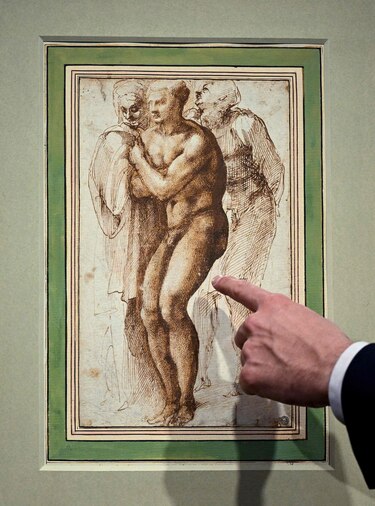 Subastan dibujo de pintor italiano Miguel Ángel