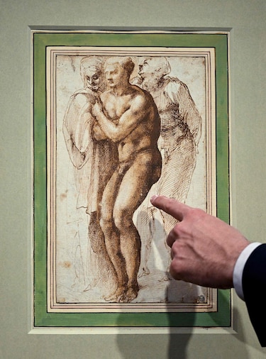 Subastan dibujo de pintor italiano Miguel Ángel