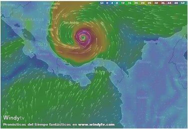 Otto cobra fuerza de nuevo; está a 280 kilómetros de Costa Rica