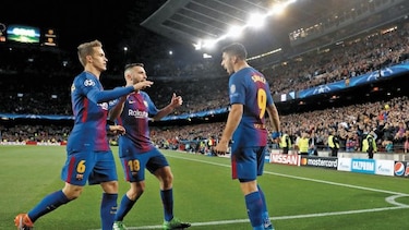 Liverpool y Barça golearon