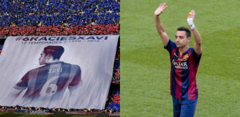 Barcelona empata con doblete de Messi en un Camp Nou rendido a Xavi