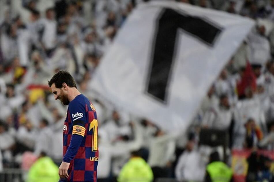 Leo Messi se apagó en el Santiago Bernabéu