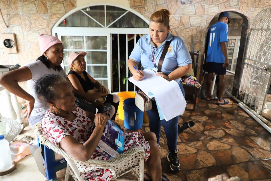 Un total de 192 personas fueron afectadas por las lluvias en San Cristóbal, en Juan Díaz