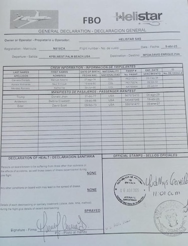 Hijo del presidente Donald Trump llegó a Panamá en medio de tensiones por el Canal