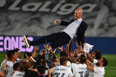 El Real Madrid logra su 34º título de campeón de la Liga española