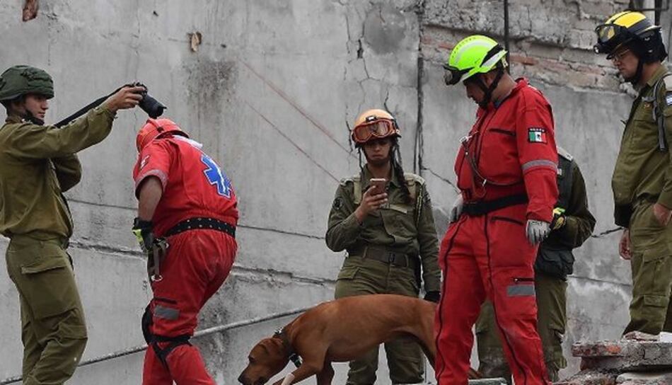 Marina de México: no hay niña bajo la escuela derrumbada