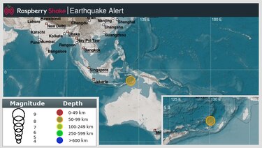 Terremoto de magnitud 6.8 en el mar frente a Indonesia, sin alerta de tsunami