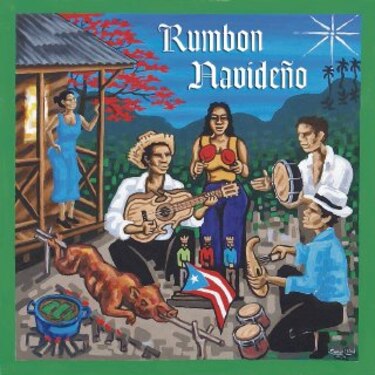 Discos con sello navideño