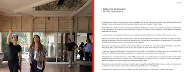 Un arquitecto condenado en el caso Blue Apple participó en un recorrido por la villa diplomática, con las hijas del presidente