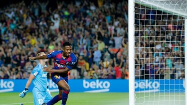 El prodigio Ansu Fati (16 años) titular y goleador contra el Valencia
