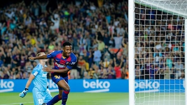 El prodigio Ansu Fati (16 años) titular y goleador contra el Valencia