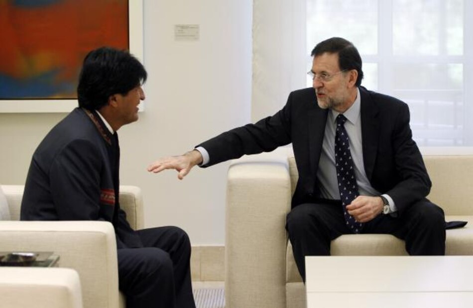 Rajoy y Evo Morales se reúnen en Madrid con la crisis como telón de fondo
