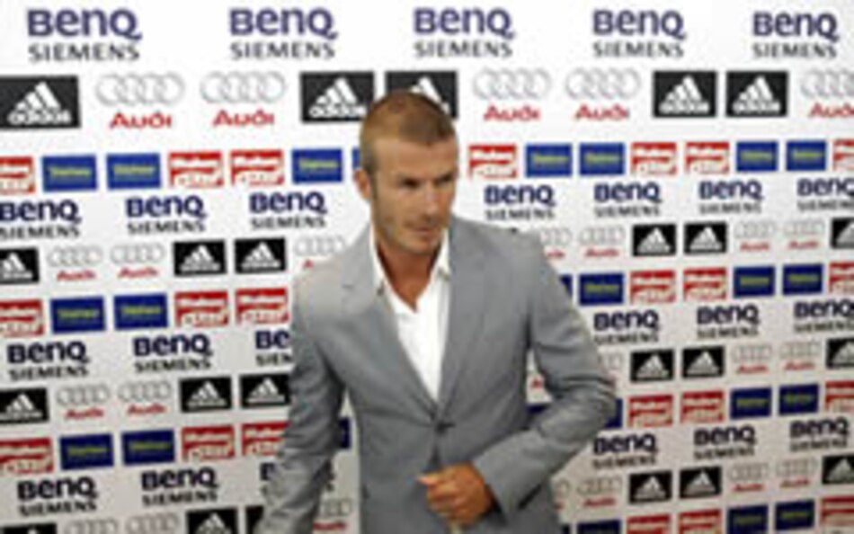 Beckham se despide del Real Madrid