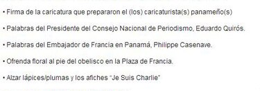 Panamá: homenaje a las víctimas de Charlie Hebdo será este lunes 12 de enero en el Casco Antiguo