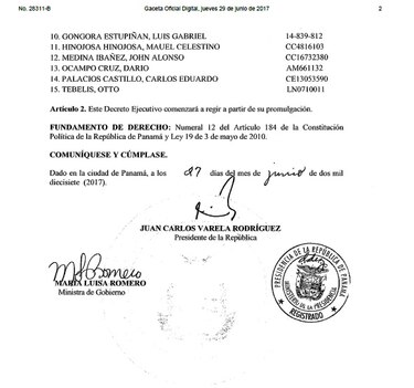 Presidente avala rebaja de pena a 15 reos