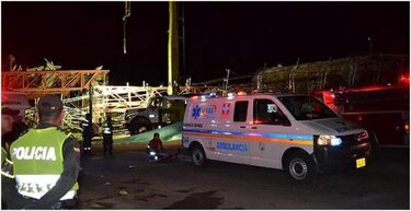 Colapso de puente deja 26 heridos y un obrero atrapado en Colombia