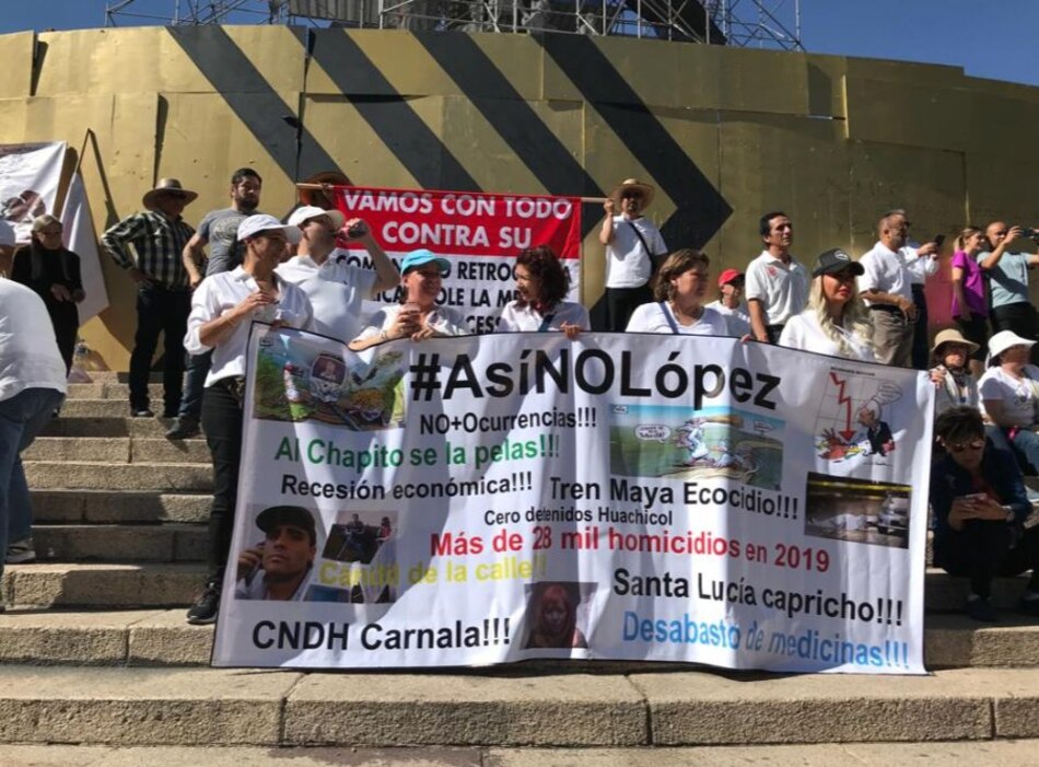 Protestas y celebraciones en el primer año de gobierno de Andrés Manuel López Obrador