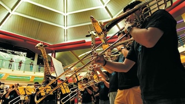 Un taller al ritmo de los trombones