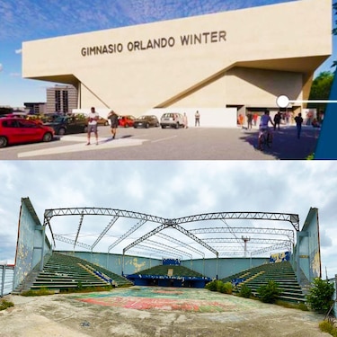 Avanza rehabilitación del gimnasio Orlando Winter en San Miguelito