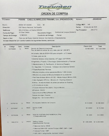 Tocumen gastó $20,398 en iPhones y telefonía para el gerente José Ruiz y altos funcionarios de la terminal