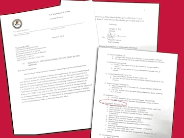 Estados Unidos pidió al Ministerio Público investigar 16 cuentas bancarias del Súper 99