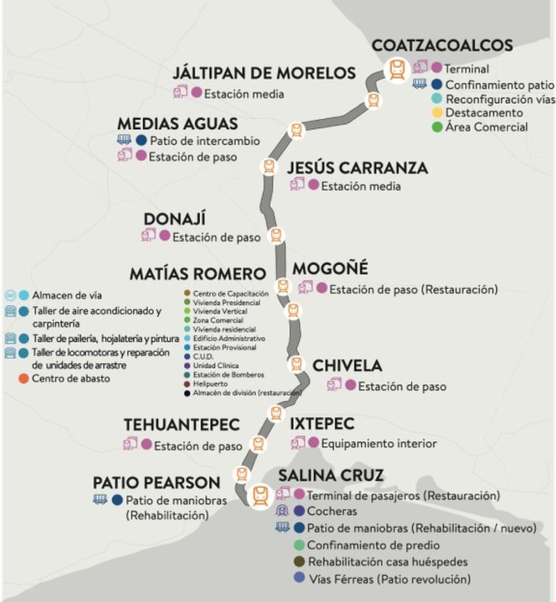 México inaugura un tren en su punto más estrecho para competir con el Canal de Panamá