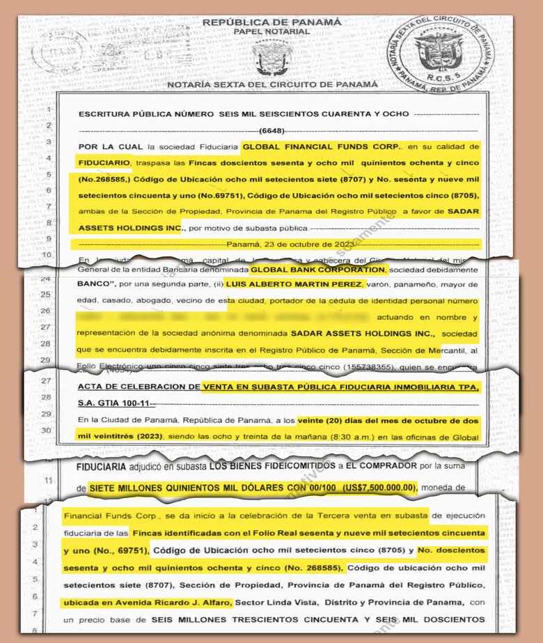 Epasa pierde terreno y edificio por incumplimiento de deuda con Global Bank