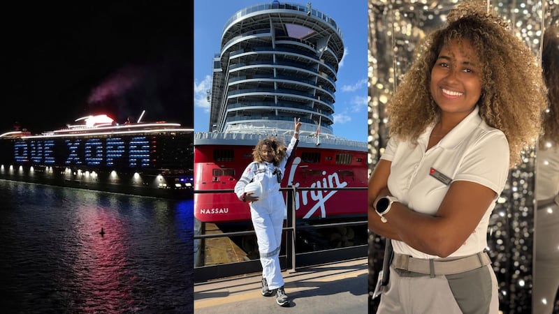 El saludo ‘Qué Xopa’ desde el crucero Brilliant Lady fue idea de la oficial colonense Shivany Donado