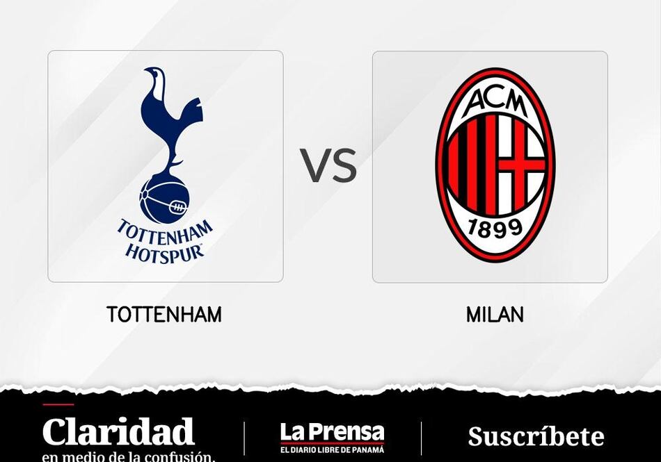 Milan juega como local el primer encuentro ante Tottenham Hotspur