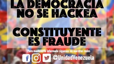 Unidad Venezuela denuncia que su sitio web fue ‘hackeado’