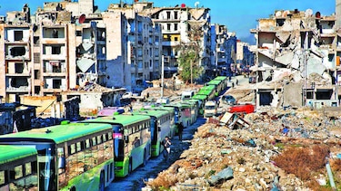Al Assad celebra tras inicio de evacuación