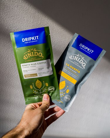 Café de especialidad en un kit perfecto para preparar en casa gracias a Café Unido y DripKit.