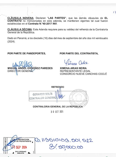 Pandeportes dice que colaborará con auditoría forense de la Contraloría a contrato de nueve canchas en Coclé